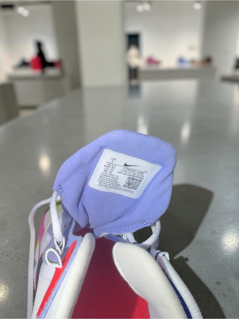 Nike Air Max 270 React Kids Sneakers White Yellow Pink Red - Picture 7 of 7